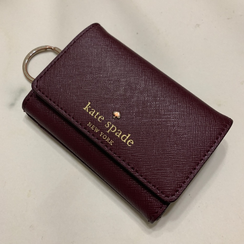 Kate Spade Saffiano Wallet w/ ID & Keychain